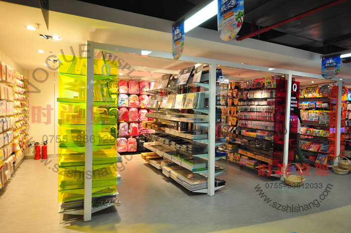 文具店貨架_中島貨架