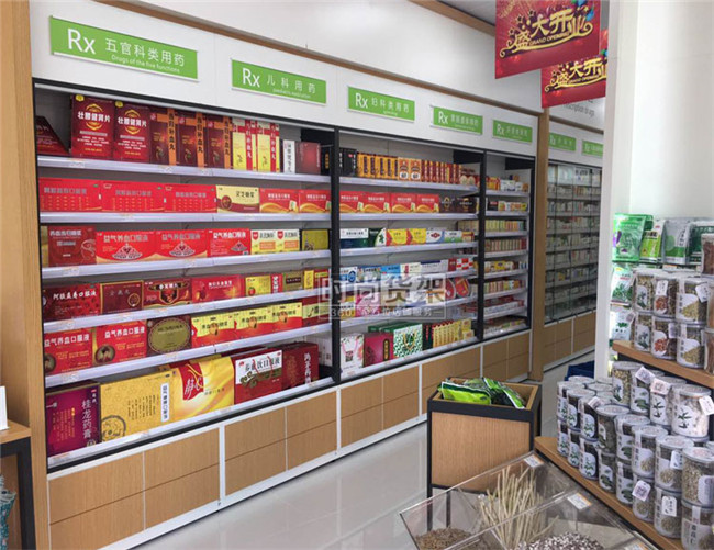 藥店貨架_單面貨架