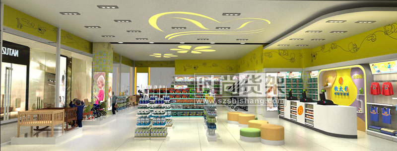 母嬰店布局設計效果圖