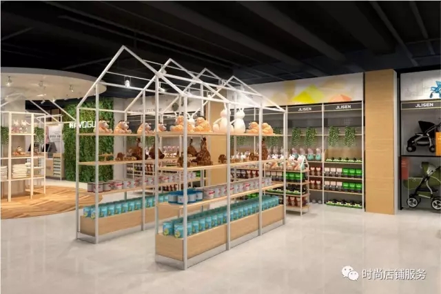 母嬰店貨架_創(chuàng)意展示架