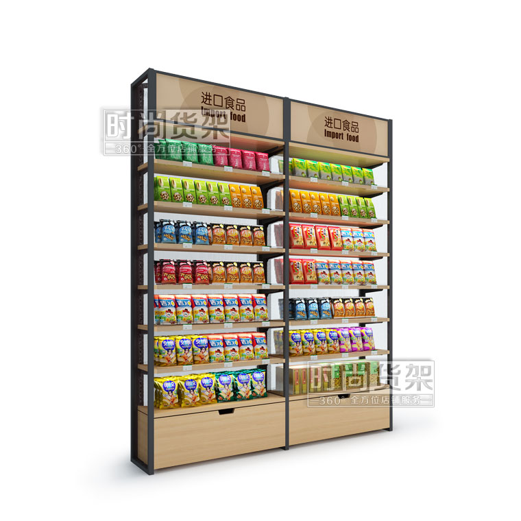 便利店食品貨架 (陽光背板帶廣告牌)