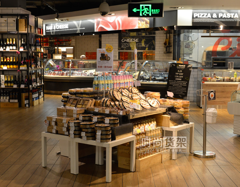 超市貨架_零食促銷展示桌